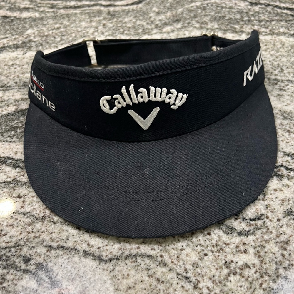 Callaway Razr Diablo Octane Golf Visor Black Adjustable Strap Odyssey Hat